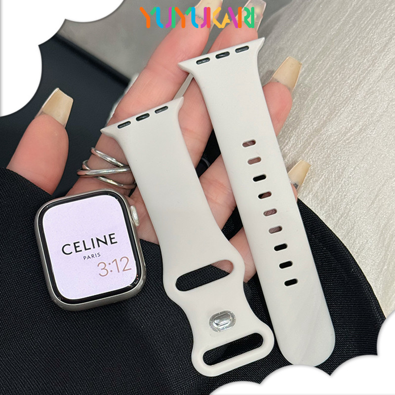 สายยางอ่อนกีฬา for IWatch SE Ultra 3 2 Smart Watch Series 11 10 9 8 7 6 5 4 3 49 46 45 44 42 41 38มม.