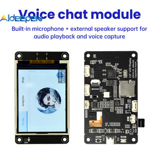 AIDEEPEN ESP32-S3 2.8 "จอแสดงผลสัมผัส TFT WiFi บอร์ดพัฒนาบลูทูธ Type-C สําหรับ IoT AI Demo Voice Assistant (Xiao Zhi AI)