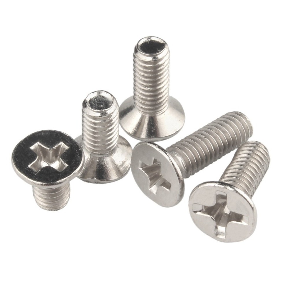 (XCF-)Nickel Plated Cross Countersunk Head Screw Digital Flat Head Screw Notebook M1-M6