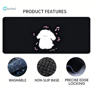 แผ่นรองเม้าส์ Mouse Pad กันน้ำ แผ่นรองเมาส์ขนาดใหญ่พิเศษ หนา 3 มม แผ่นรองเมาส์สำหรับเล่นเกมใหญ่แป้นพิมพ์เมาส์เสื่อ