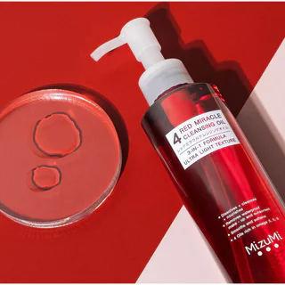 MizuMi 4 Red Miracle Cleansing Oil 150ml มิซึมิ โฟร์ เรด มิราเคิล คลีนซิ่ง ออยล์.