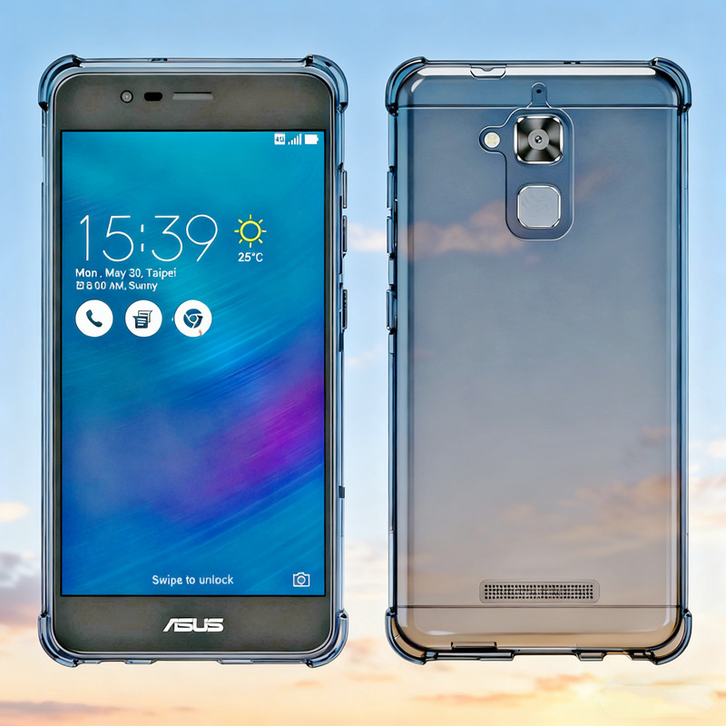 สําหรับ ASUS ZenFone 3 Max ZC520TL X008D X008DA X008DC X00KD ยืดหยุ่นซิลิโคนเหลวใสกึ่งโปร่งใส Anti-Y