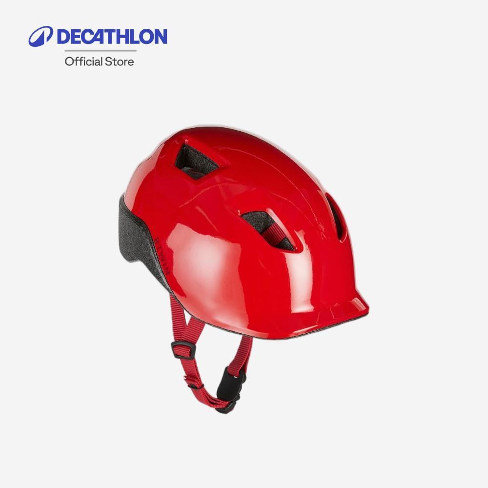 Decathlon 500 Children'S Helmet หมวกกันน็อคจักรยานสำหรับเด็ก รุ่น 500 - Red