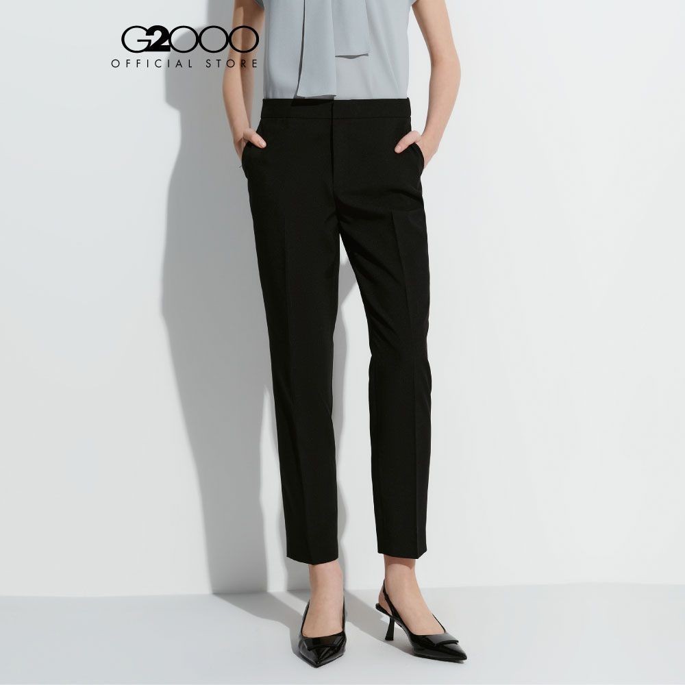 G2000 กางเกงสูทสำหรับผู้หญิง Ankle Cigarette Shape รุ่น 4625118699 BLACK