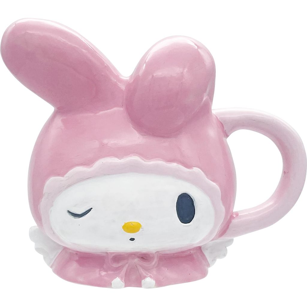 【Direct From Japan】 แก้วมัคสุดน่ารักจากซีรีส์ White Angel ของ My Melody ตัวการ์ตูนซานริโอ แสนอบอุ่น ใบขนาดพอเหมาะ 350ml สไตล์โมเดิร์น น่ารักไม่มีใครเหมือน