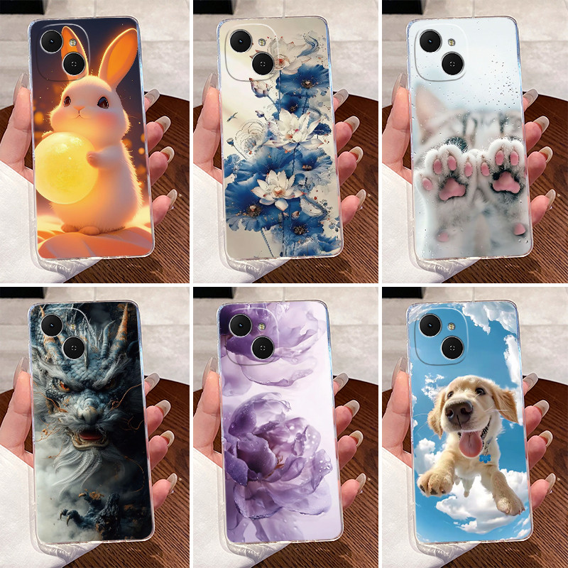 ปลอกสําหรับ Tecno Spark 40C เคสโทรศัพท์ Techno Spark 40C ฝาครอบซิลิโคนความงามหรูหราน่ารัก Cool ชายหญิงโปร่งใส Soft Shell