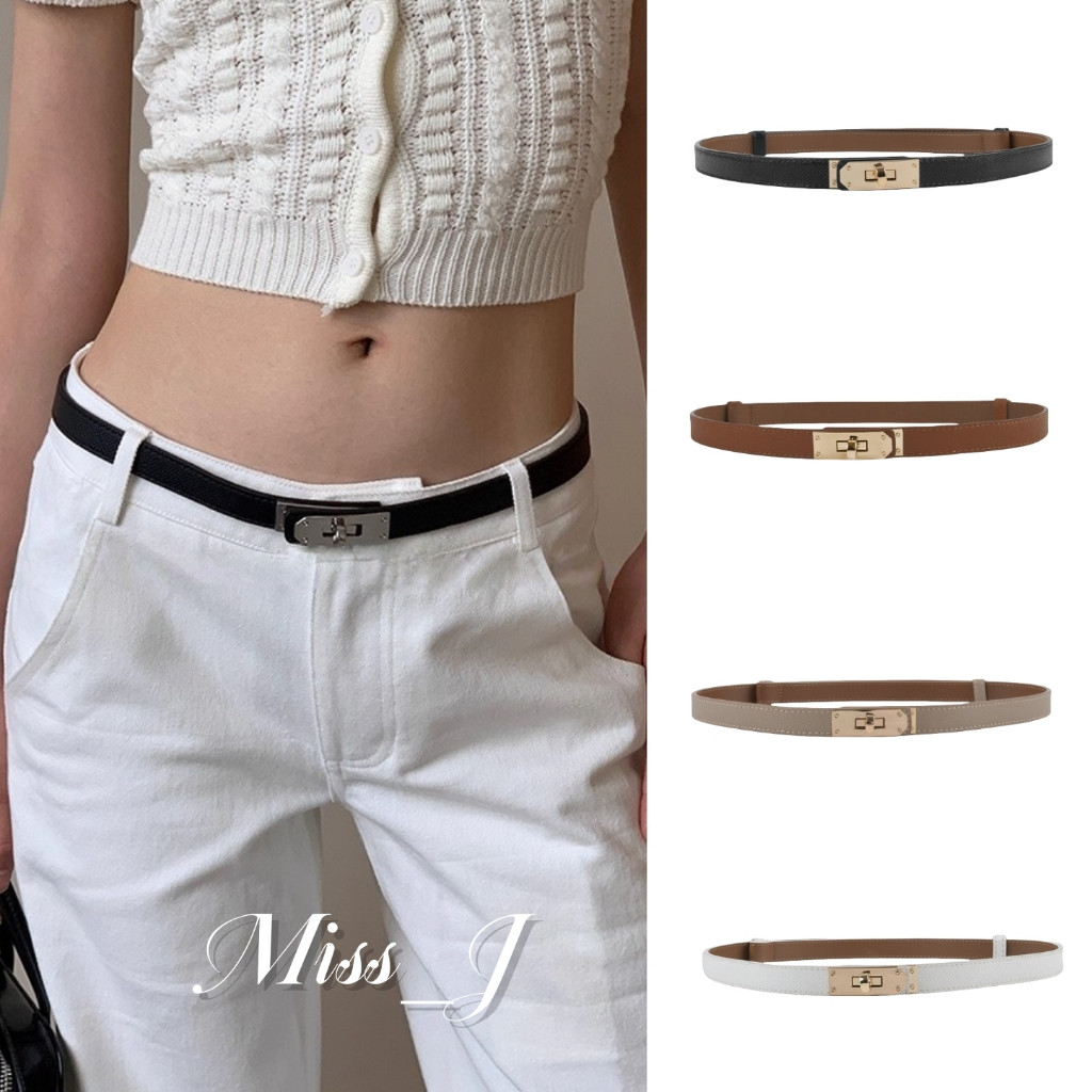 Miss_J พร้อมส่งจากกทม เข็มขัดผู้หญิงสไตล์เกาหลี พร้อมเข็มขัดเส้นเล็กปรับได้ เสื้อสูทผู้หญิงประดับกระโปรง เข็มขัดเล็ก