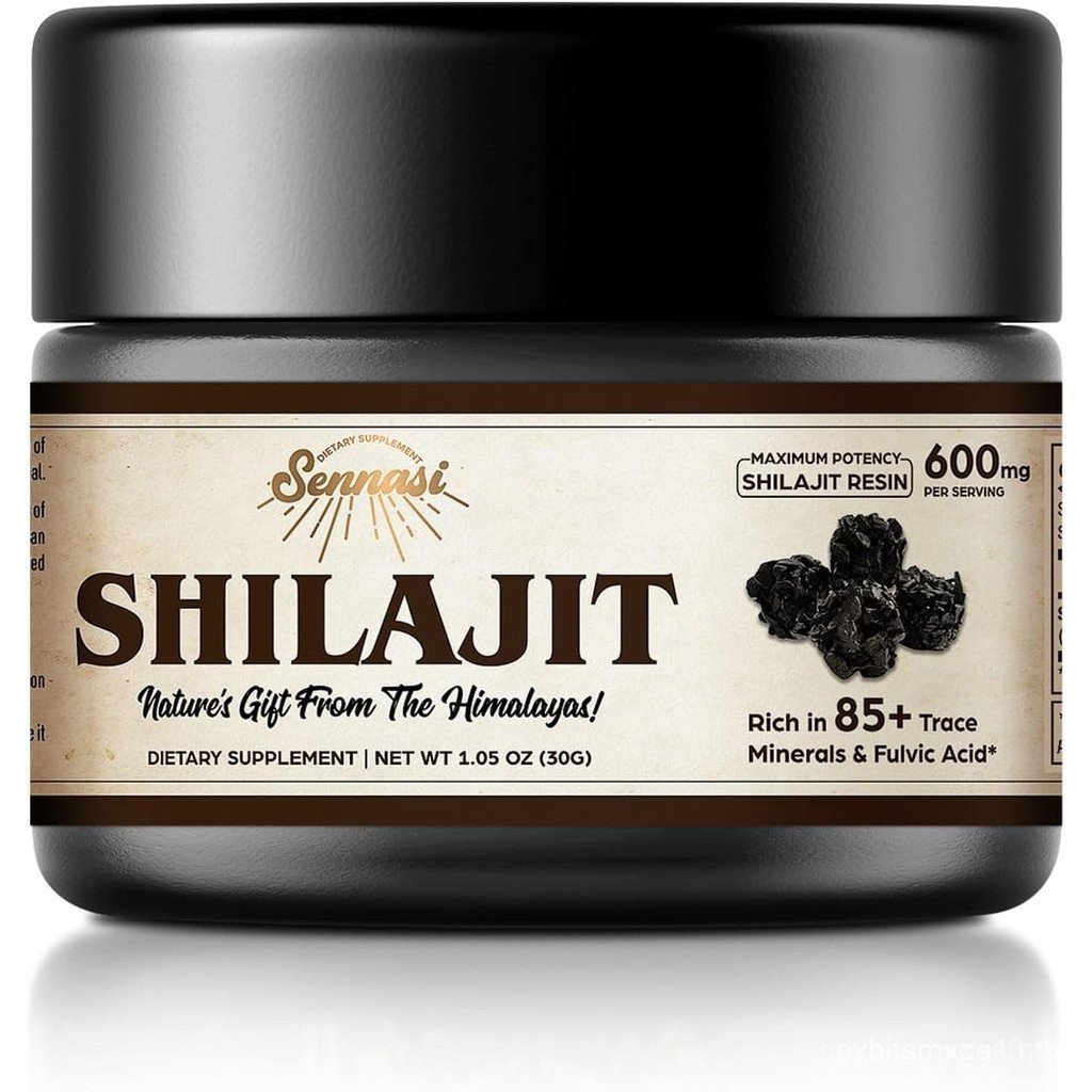 Shilajit Pure Himalayan Organic Shilajit Resin - 600mg Maximum Potency Natural Organic Shilajit Resi
