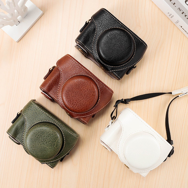 สมบัติคุณภาพเหมาะสําหรับ Sony ZV1F กล้อง ZV1M2 เคสป้องกัน ZV1F ZV1M2 ZV1 รุ่นที่สองซองหนังย้อนยุค