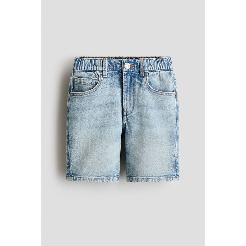 H&M(เอชแอนด์เอ็ม) กางเกงยีนส์ขาสั้นทรงสบาย Boys Relaxed Fit denim shorts 1317514_1
