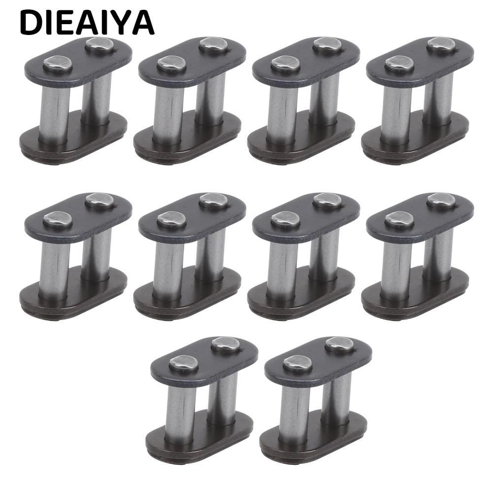 DIETAIYA 10PCS Master Connecting Link,เหล็กน้ําหนักเบาT8F Chain Master Link,ทนทานสีเทาโซ่TVรถจักรยาน