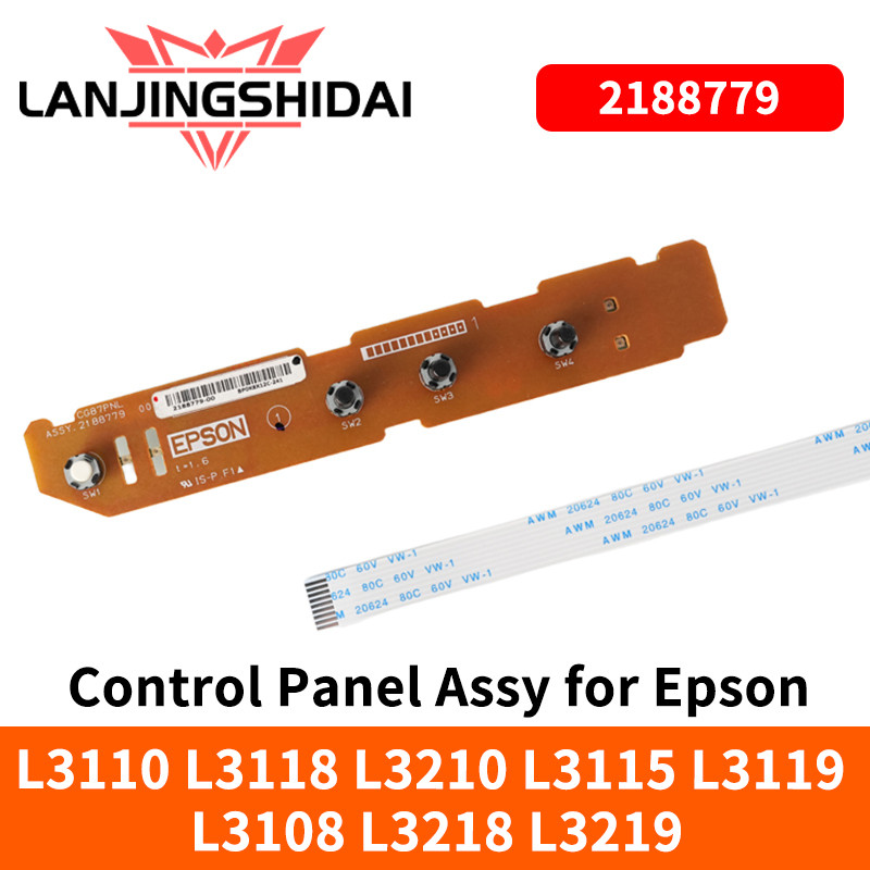 แผงควบคุม Assy (มือสอง) สําหรับ Epson L3110 L3118 L3210 L3115 L3119 L3108 L3218 L3219 แผงปุ่มบอร์ดสว