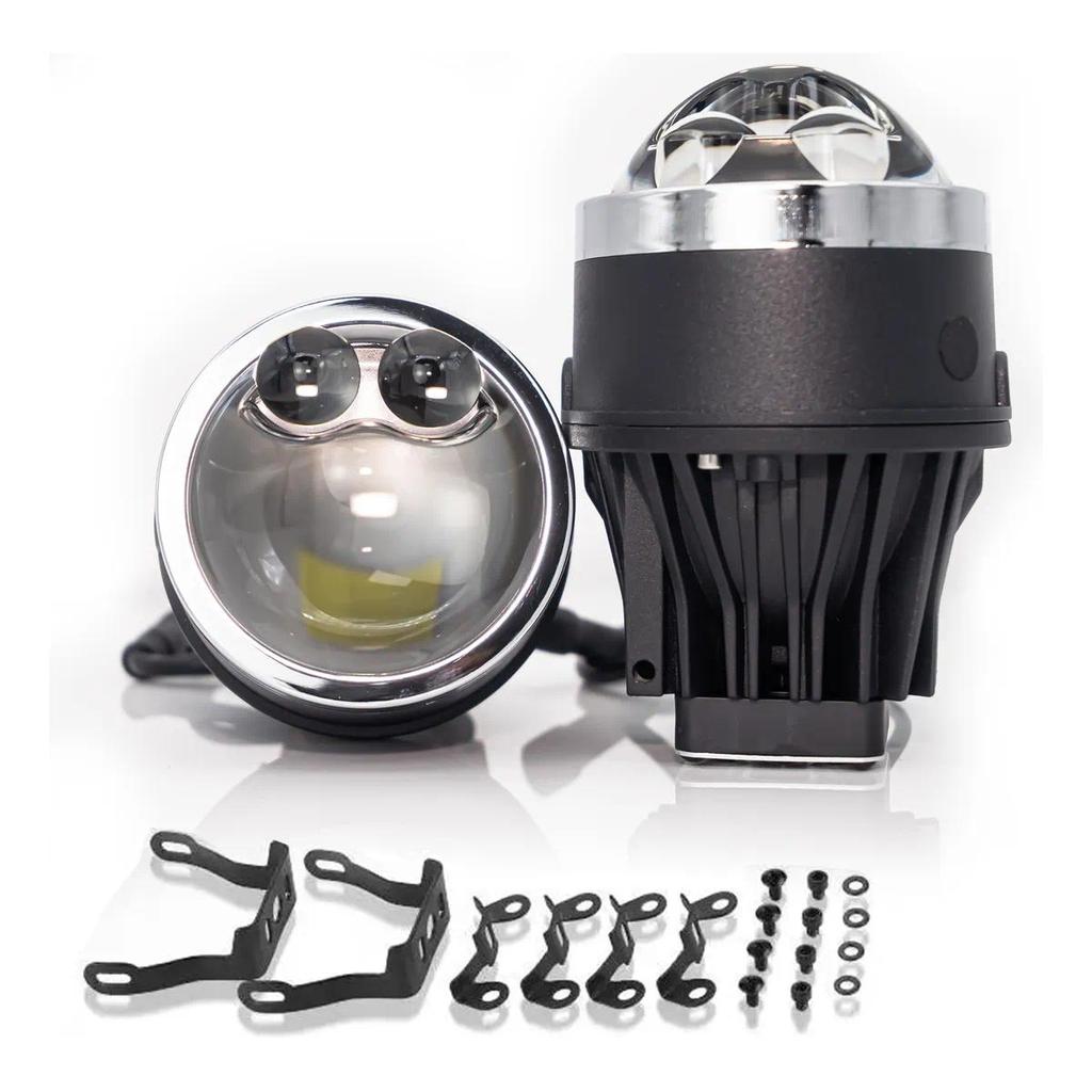 Universal 3 นิ้วเลเซอร์เลนส์หมอกโคมไฟ Bi-led หมอกไฟ Hb3 9005 H8 H1 Led โปรเจคเตอร์ Bi เลนส์ H11 Led 