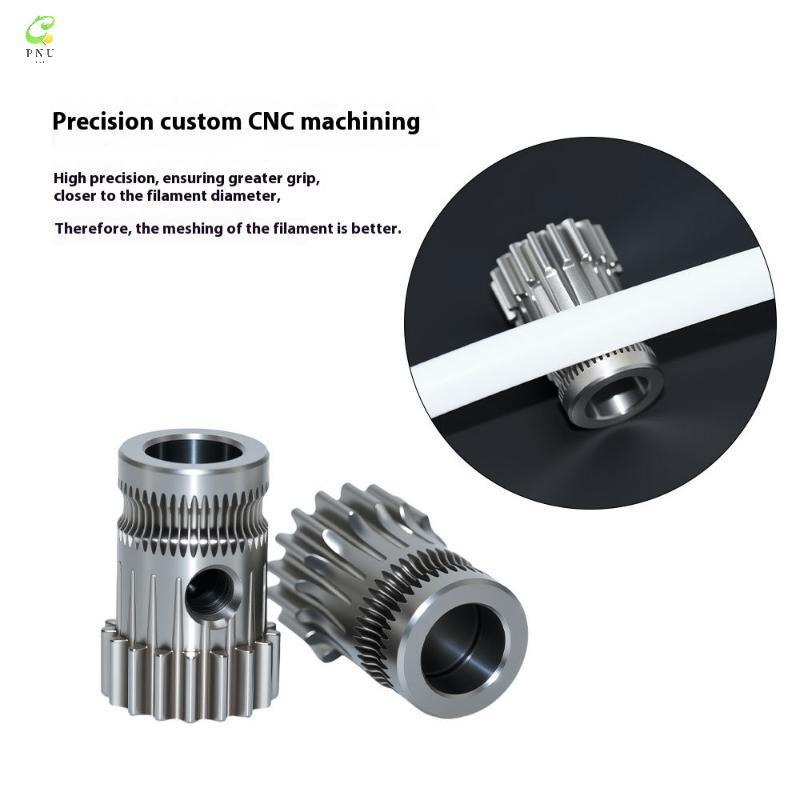 [PNU] 1 ชุด 3d อุปกรณ์เสริมเครื่องพิมพ์ Dual Drive Gear Extruder Kit Cloned Btech อัพเกรดสําหรับ Ext