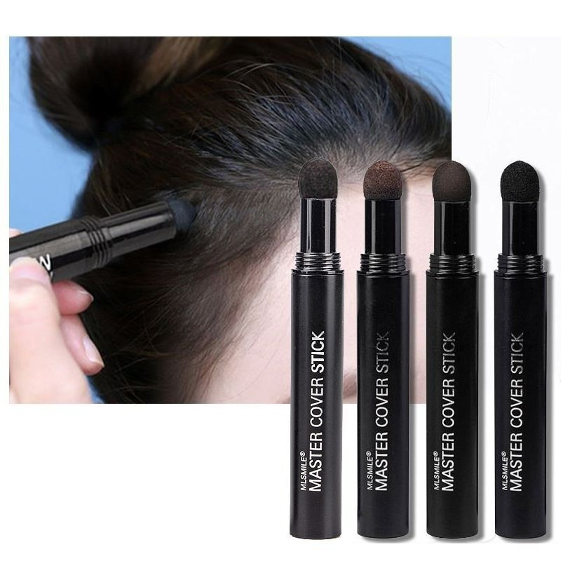 3 สี Hairline ปากกา Anti-Hair Loss Cover ผงย้อมผมสมุนไพรธรรมชาติ Hairline Stick