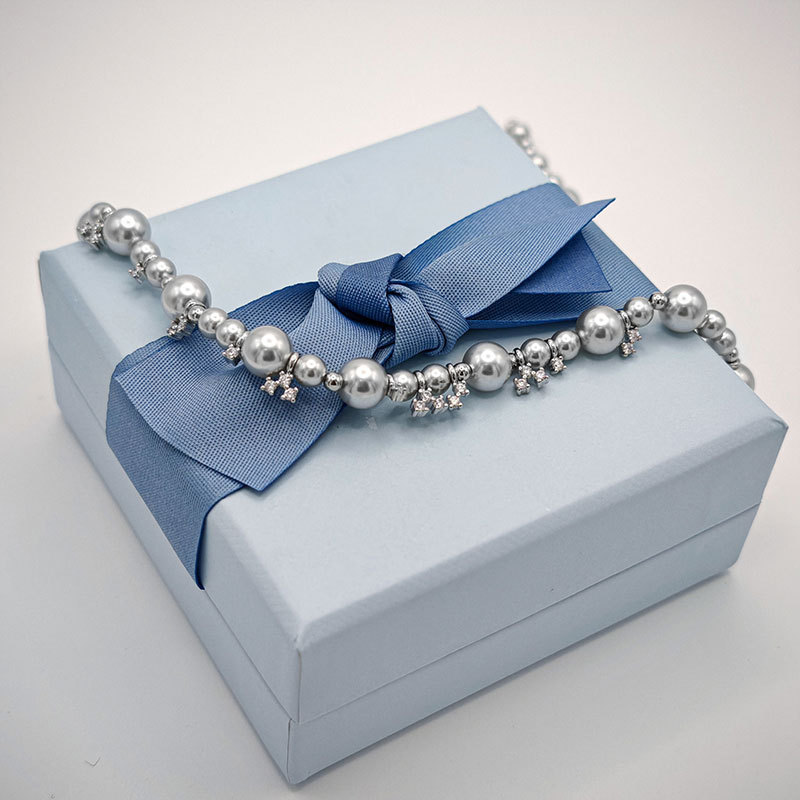 HEFANG HEFANG เครื่องประดับ Bubble Nebula สร้อยคอหรูหราเครื่องประดับ Clavicle Chain อุปกรณ์เสริมของข