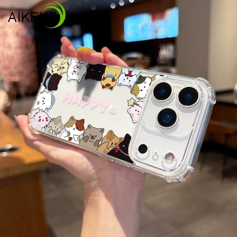 แมวน่ารักเคสโทรศัพท์สําหรับ iQOO Z10 Z10R Z10X Z9 Turbo Z9X Z9S Z8 Z8X Z7 Z7X Z7i Z6 Pro Lite Z6X Z5