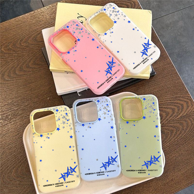 เคสโทรศัพท์ ดูดีเรียบง่ายลายน่ารักๆ  เหมาะสำหรับเคสไอโฟน iphone 11 17 16 Pro Max XR 12 13 14 15 สีชมพูสวยงาม#080 - รูปที่ 2