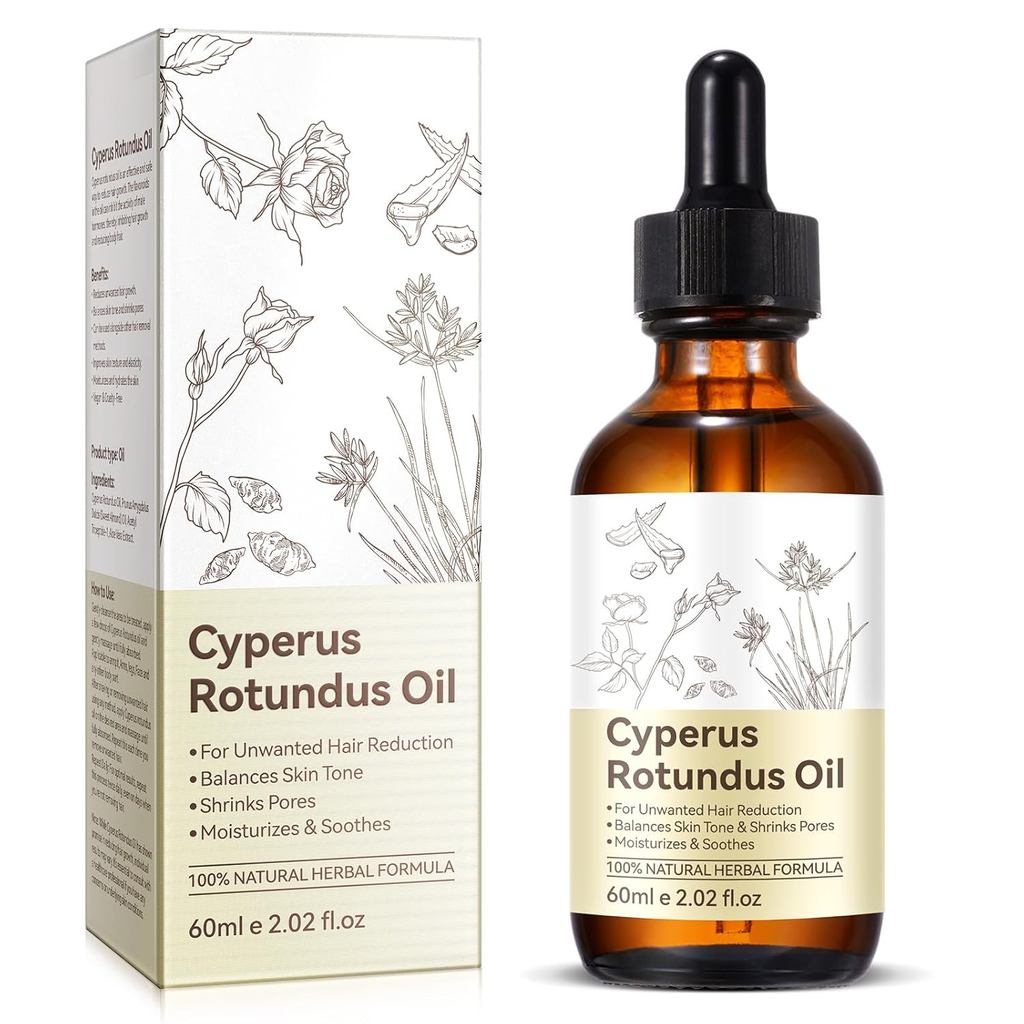 Cyprus Rotundus Oil for Hair Removal - การเจริญเติบโตของเส้นผมตามร่างกาย | น้ํามันหอมระเหย Cyperus R