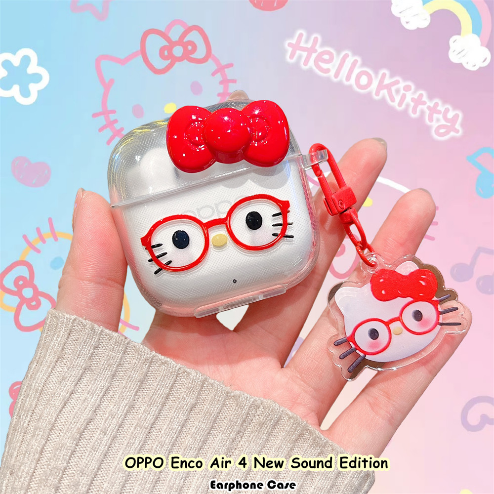 innovation สําหรับ OPPO Enco Air 4 ใหม่ Sound Edition กรณี DIY แมวน่ารักซิลิโคนอ่อนนุ่มหูฟังกรณีปลอก