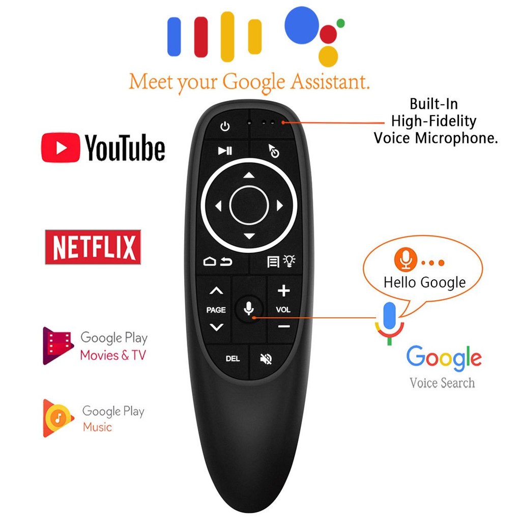 G10S Pro Mini Wireless Air Mouse Voice Remote Control 2.4GHz Gyroscope IR for Android TV Box X88 PRO