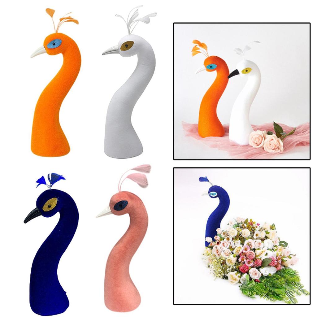 นกยูงโฟม flocking ตกแต่งโต๊ะกลาง สำหรับอาบน้ำเจ้าสาวและเทศกาลวันขึ้นปีใหม่