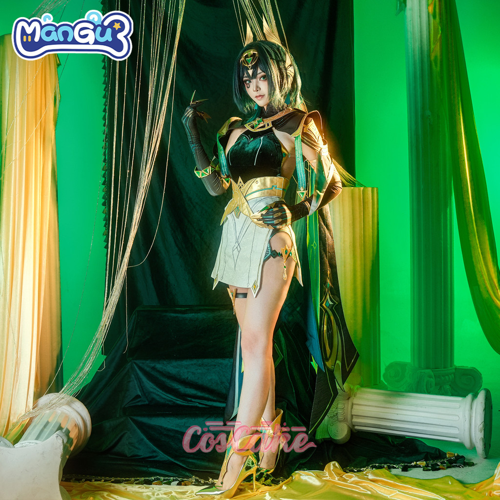 Mangu Genshin Impact Nefer ชุดคอสเพลย์ครบชุด