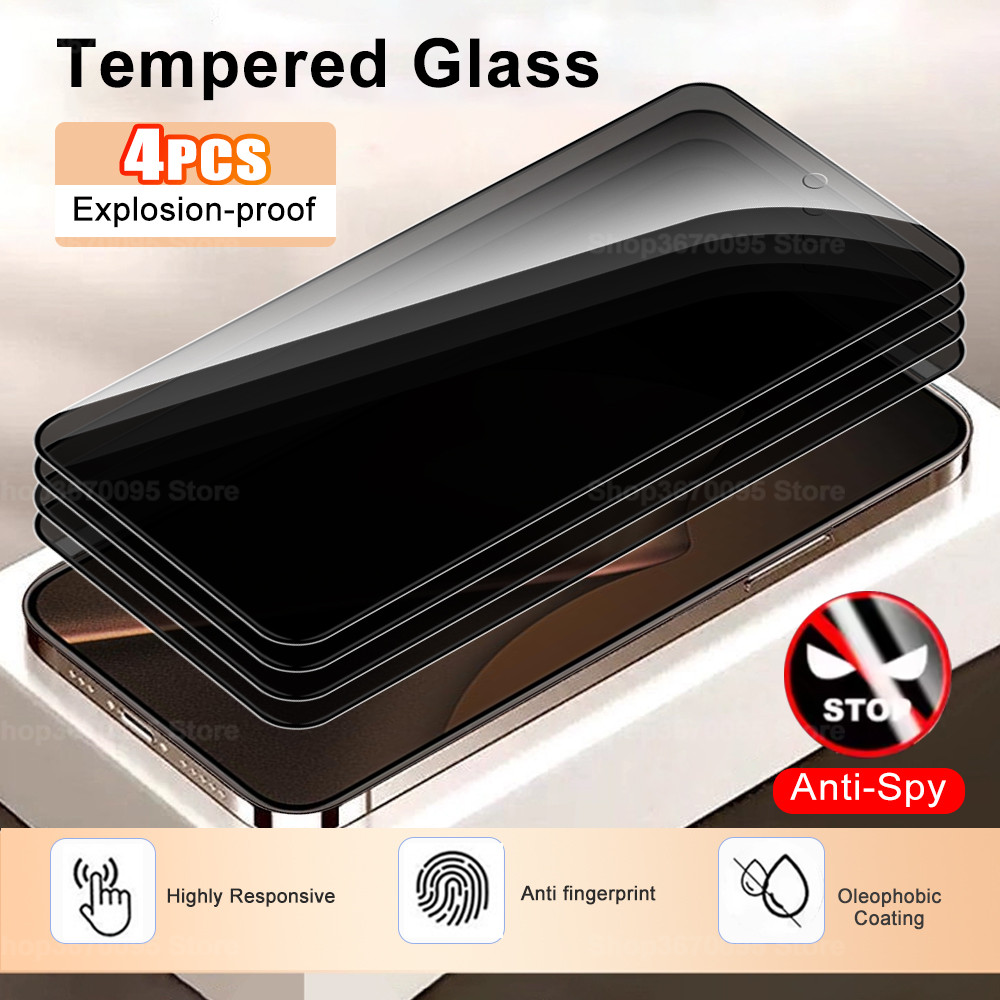 4PCS Anti-Peeping Glass สําหรับ Xiaomi 15T 5G Xiami 15TPro mi15T 14T 14T Pro ความเป็นส่วนตัวป้องกันห