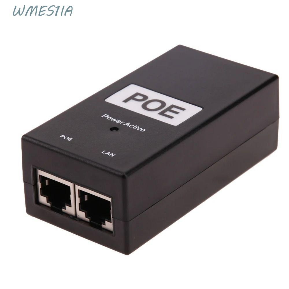 WMES1 หัวฉีด POE Power IEEE802.3af/at ใช้งานร่วมกับ POE Power Supply, อุปกรณ์ 100Mbps 24V/48V 0.5A เอาต์พุต, อะแดปเตอร์ AP เครือข่ายไร้สาย