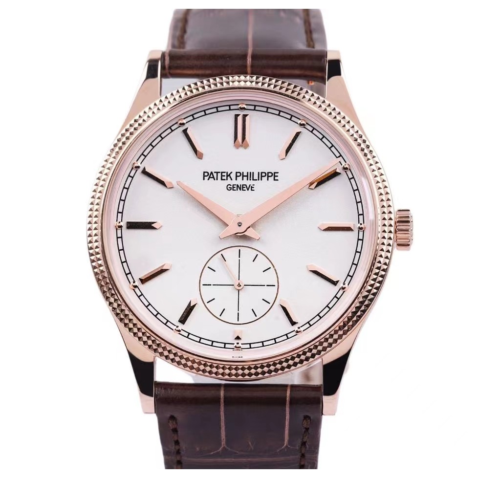 PP.Patekes Philippesee นาฬิกาคลาสสิก Rose Gold 39mm Manual Mechanical Watch นาฬิกาผู้ชาย 6119R-001