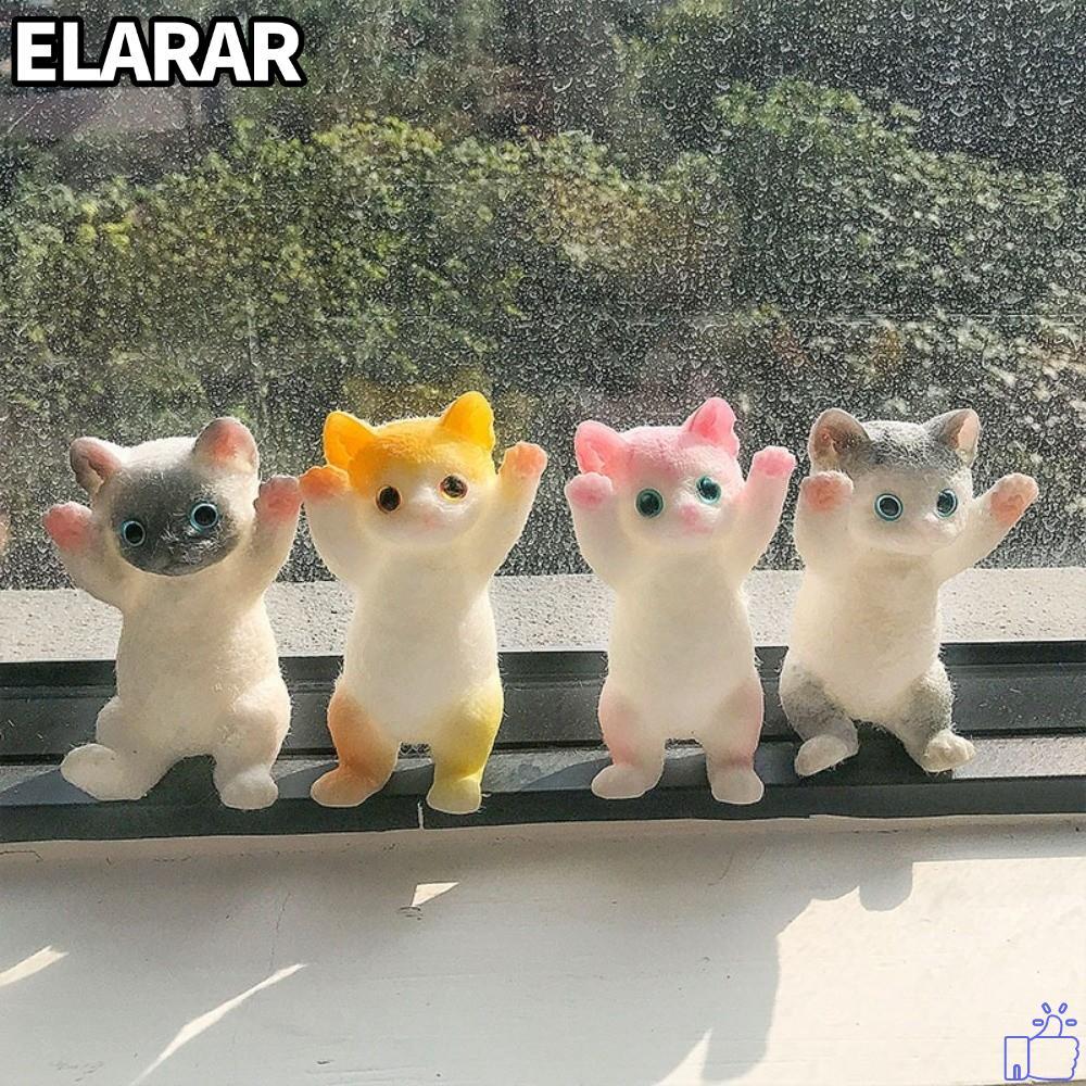เอลรา‌R Fidget Relief Toy, ความเครียดบรรเทา Plush Surface Cat Squeeze ของเล่น,การ์ตูนแมว TPR Mochi Squishy ตุ๊กตาของขวัญเด็ก