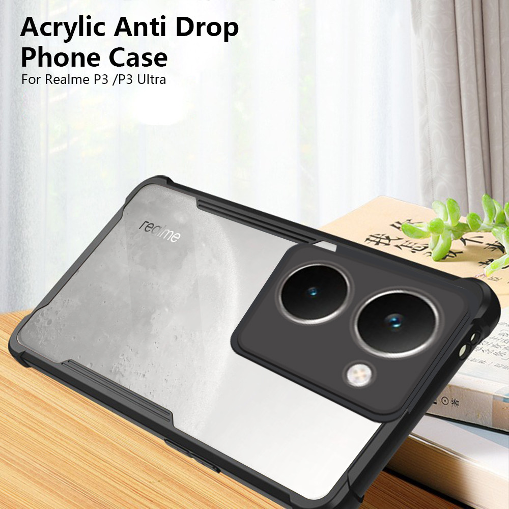 สําหรับOPPO Realme P3 5G P3X P3 Ultra P3 P2 Proกรณีอะคริลิคใสฝาครอบโทรศัพท์สําหรับRealme P3 Ultra P 