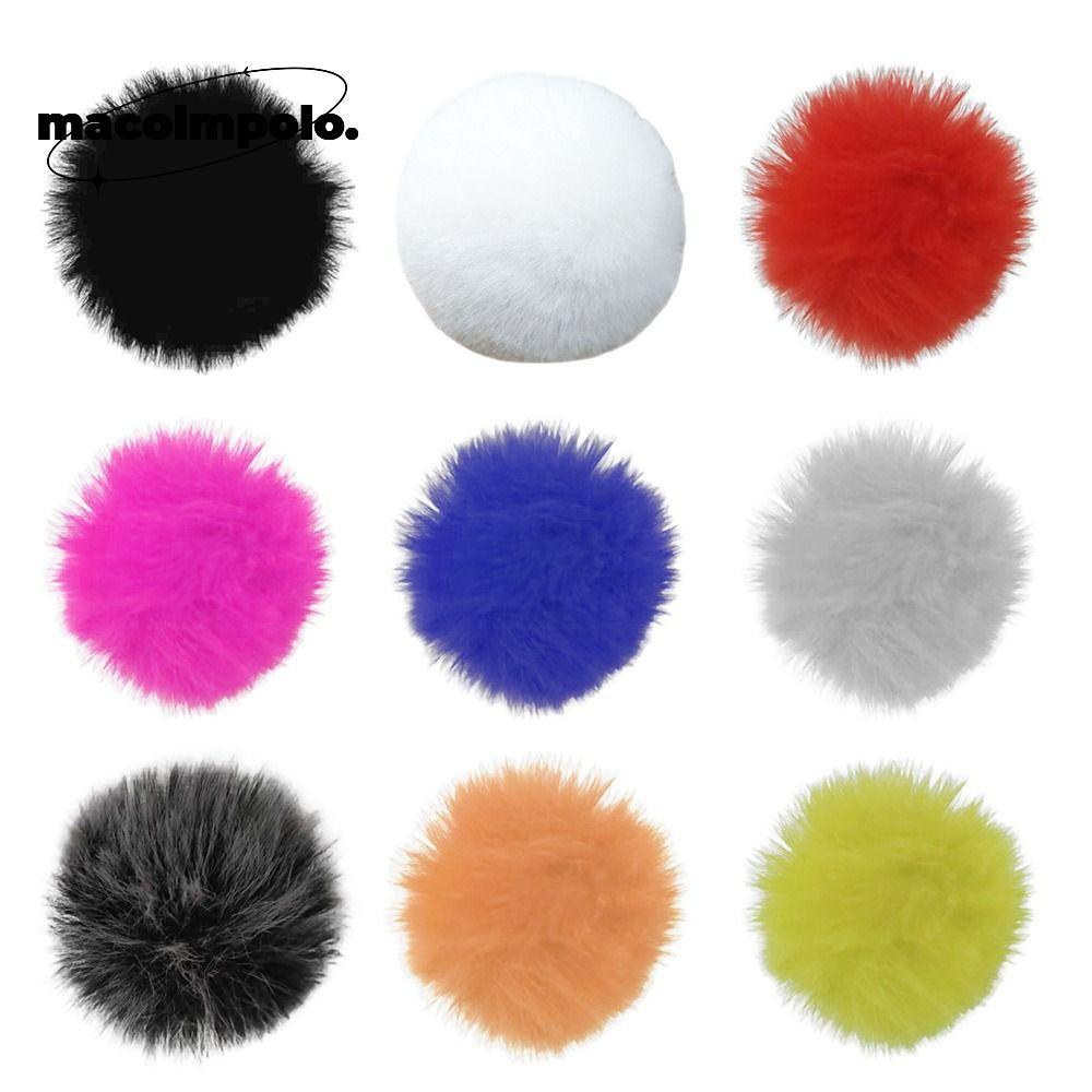 Furry Windshield,นุ่มสบาย Lavalier Mic Windscreen, Fur Material Universal Fit Elastic Wireless Colla