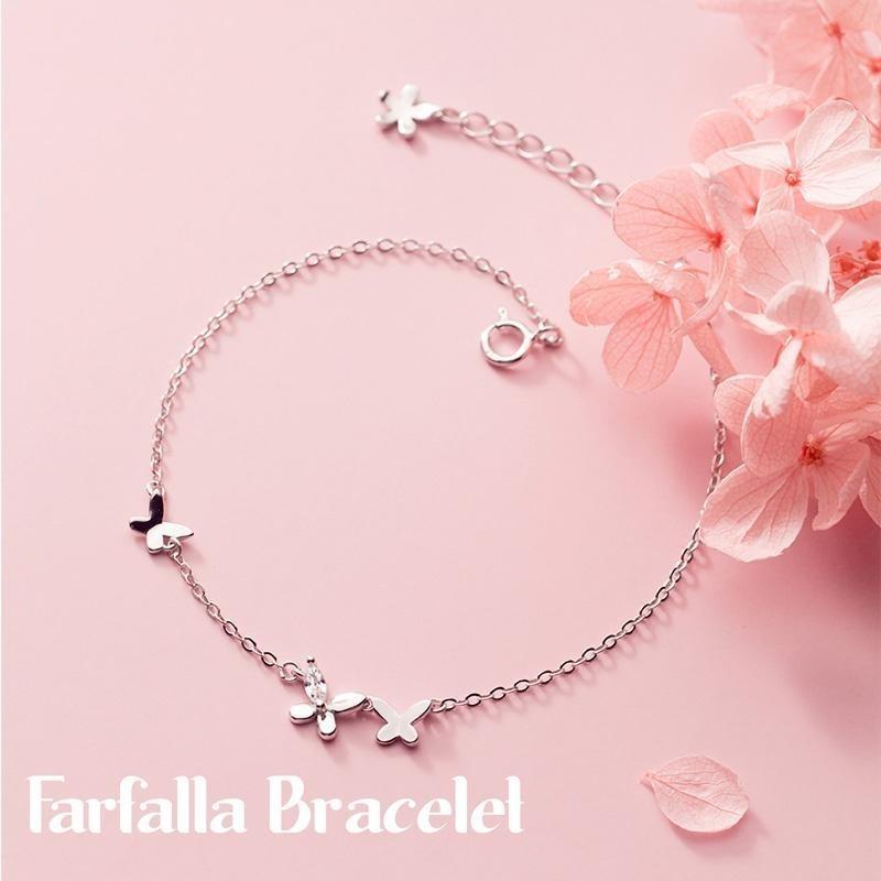 Farfalla Bracelet สร้อยข้อมือเงินแท้ S925 [MERCELO]
