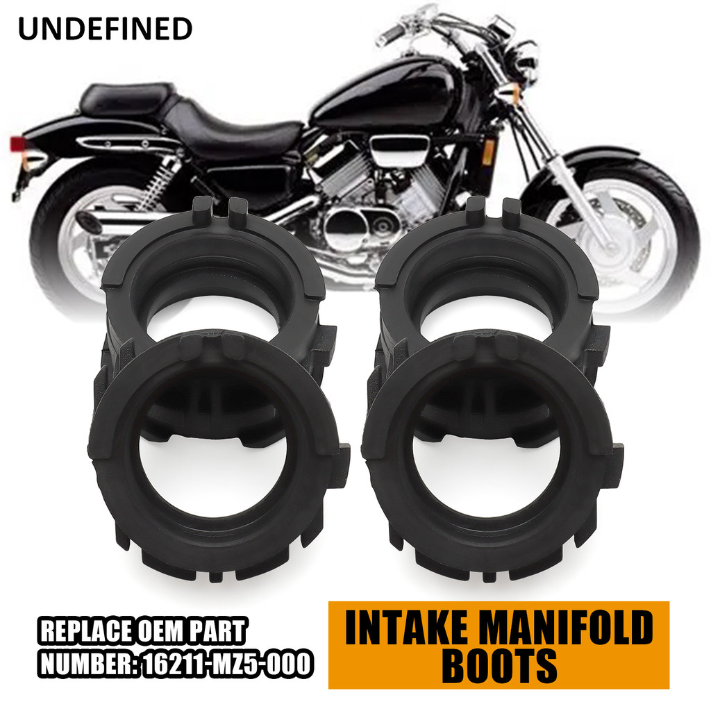 UN เหมาะสำหรับรถฮอนด้า VF750C MAGNA DELUXE VFR750 VFR750F ปี 1994-1997 ยางสีดำ 4 ชิ้น สำหรับท่อไอดีค