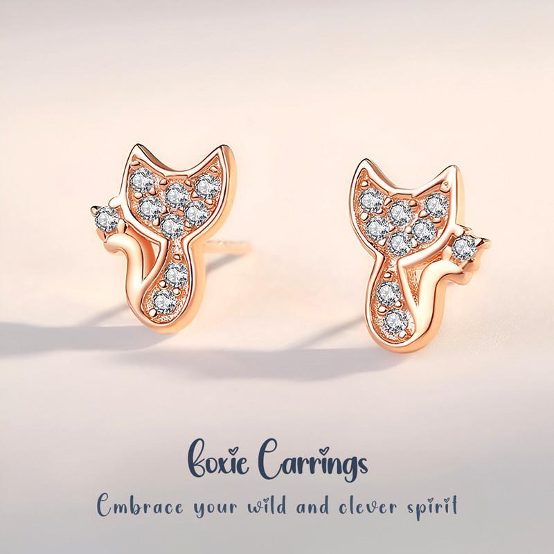 Foxie Earrings ต่างหูเงินแท้ S925 [MERCELO]