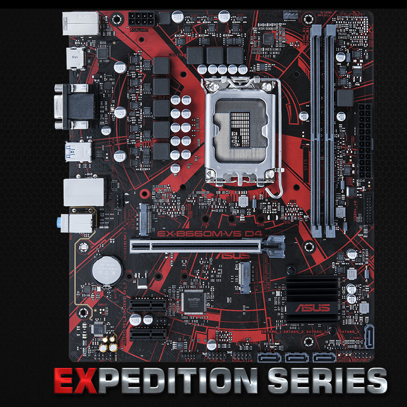 ยี่ห้อใหม่ Asus/Asus EX B660M V5 PRO D4 กระเป๋าอุตสาหกรรมเดสก์ท็อป Internet Cafe เมนบอร์ดสนับสนุน DD