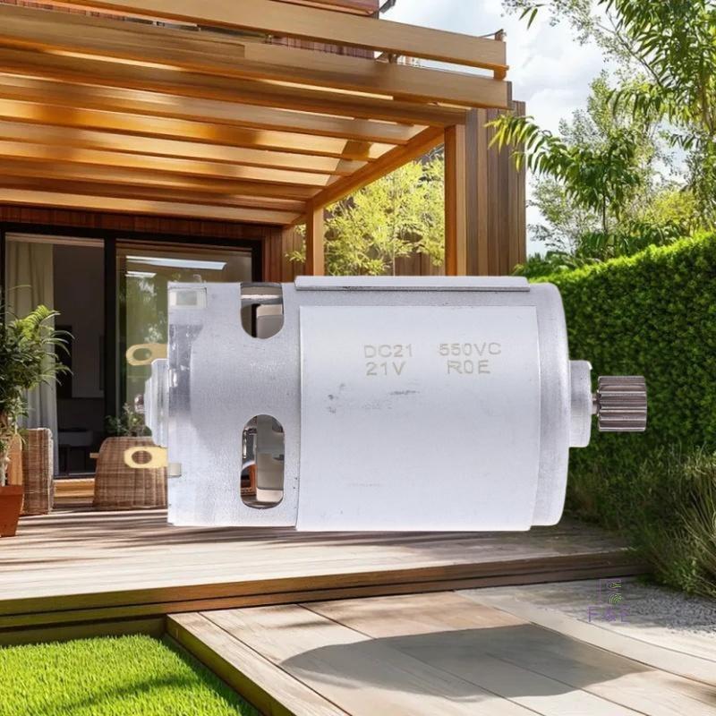 F& E 21V 14 ฟันเกียร์ Micro DC มอเตอร์ RS 550 28000RPM เลื่อยไฟฟ้ามอเตอร์สําหรับมินิเลื่อยยนต์แบบชาร