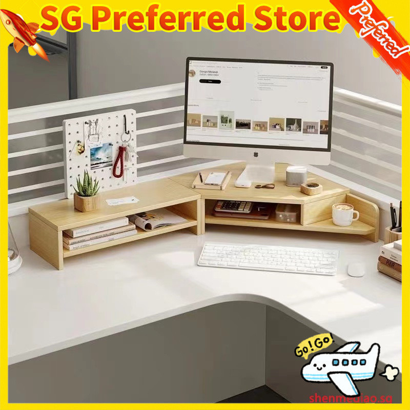 Monitor Riser ไม้ขาตั้งสําหรับโต๊ะนักเรียน Office โต๊ะชั้นวางมุม JISA shenmediao.sg MUM0 52XB HVJ9 Q