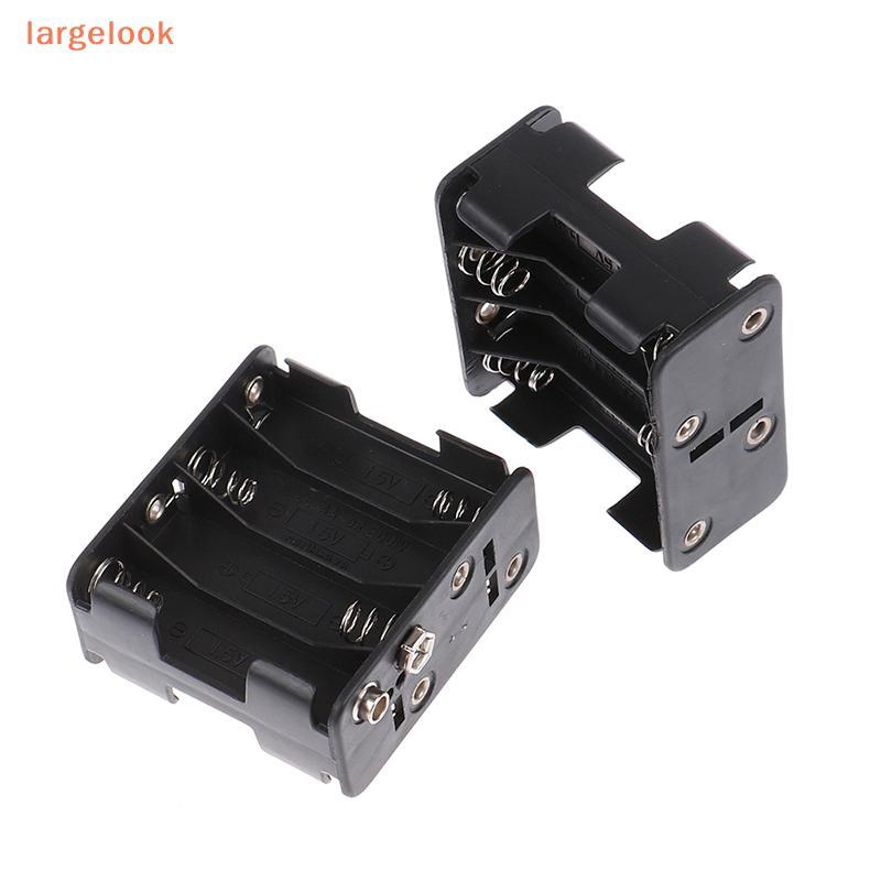 [largelook] 8*AA 12V Battery Clip Slot Storage Holder Box Case With 9V Snap Connector
