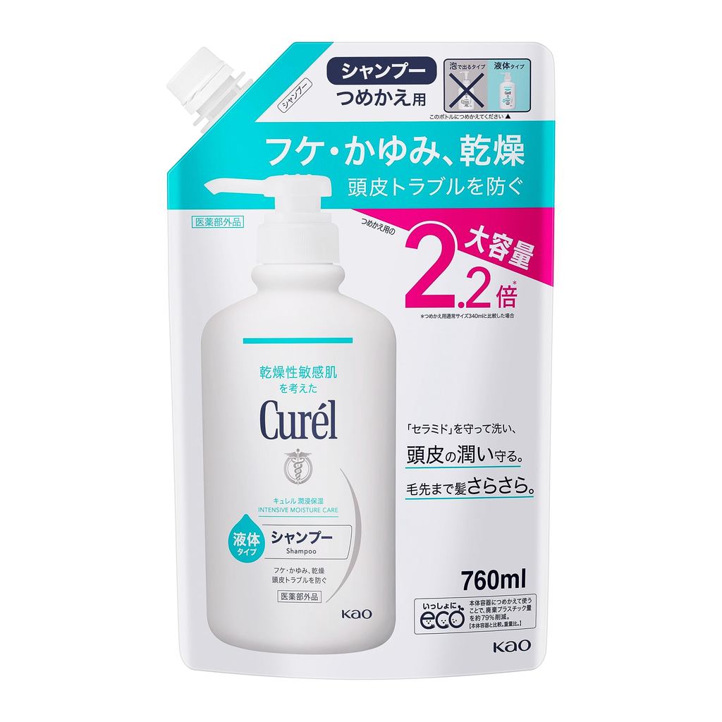 Curel Shampoo Refill Large Size 760ml