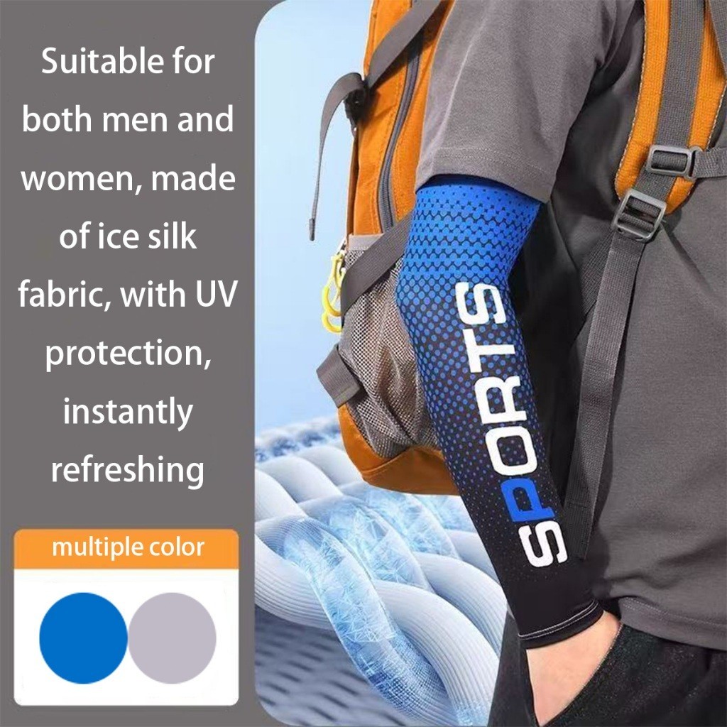 เก็บปลายทาง！1คู่ ปลอกแขนกันแดด UV ผ้าลื่น สำหรับขับรถ มอเตอร์ไซค์ กลางแจ้ง อเนกประสงค์ หลายสีให้เลือก - รูปที่ 2