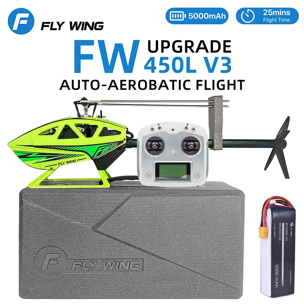 Fly Wing Fw450l V3 Rc เฮลิคอปเตอร์ผู้ใหญ่รีโมทคอนโทรลเฮลิคอปเตอร์ Pnp Rtf 3d Gps อัตโนมัติกลับ W/h1 