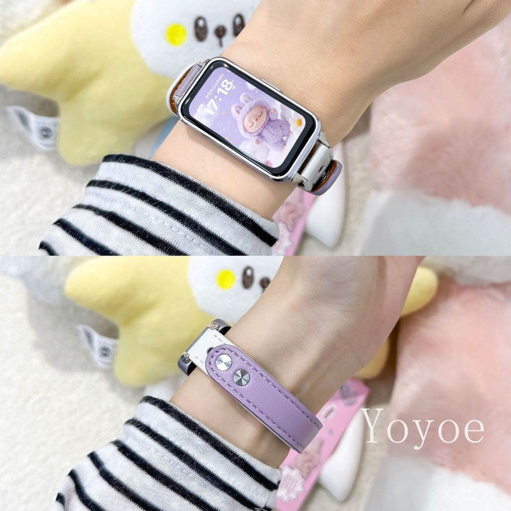 สายนาฬิกาหนังสําหรับ Huawei Band 10 9 8 อุปกรณ์เสริมสําหรับนาฬิกา Huawei Band Fit 3 Fit 4Pro สร้อยข้อมือปรับสาย