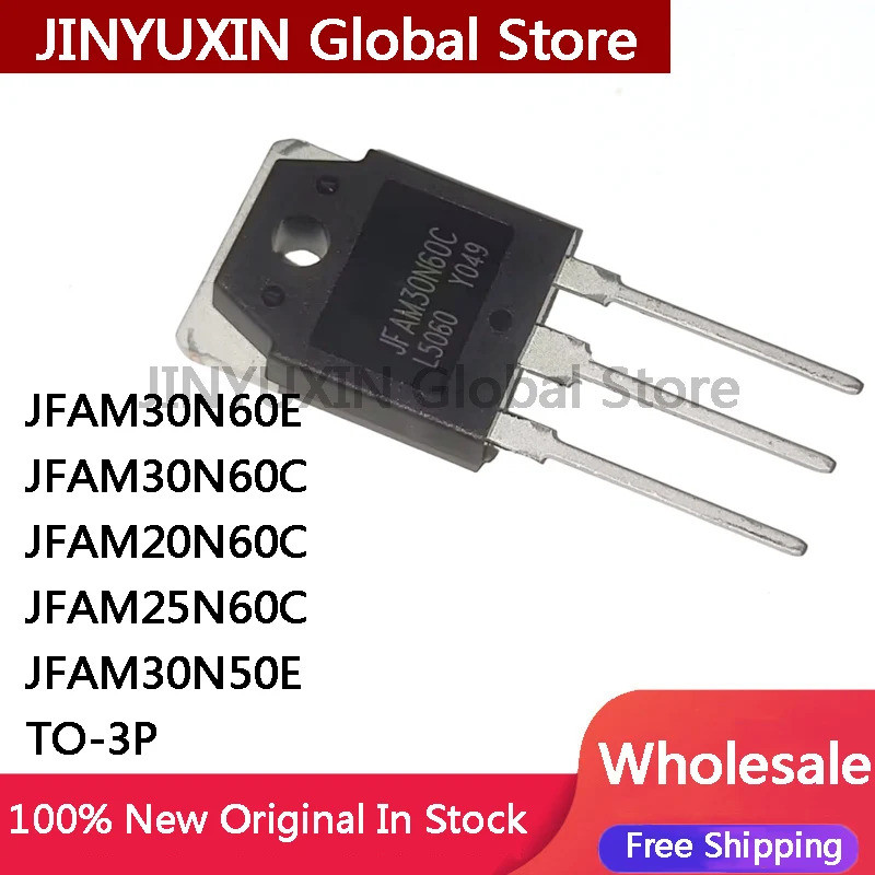5 ชิ้น JFAM30N60E JFAM30N60C JFAM20N60C JFAM25N60C JFAM30N50E TO-3P Field Effect ทรานซิสเตอร์