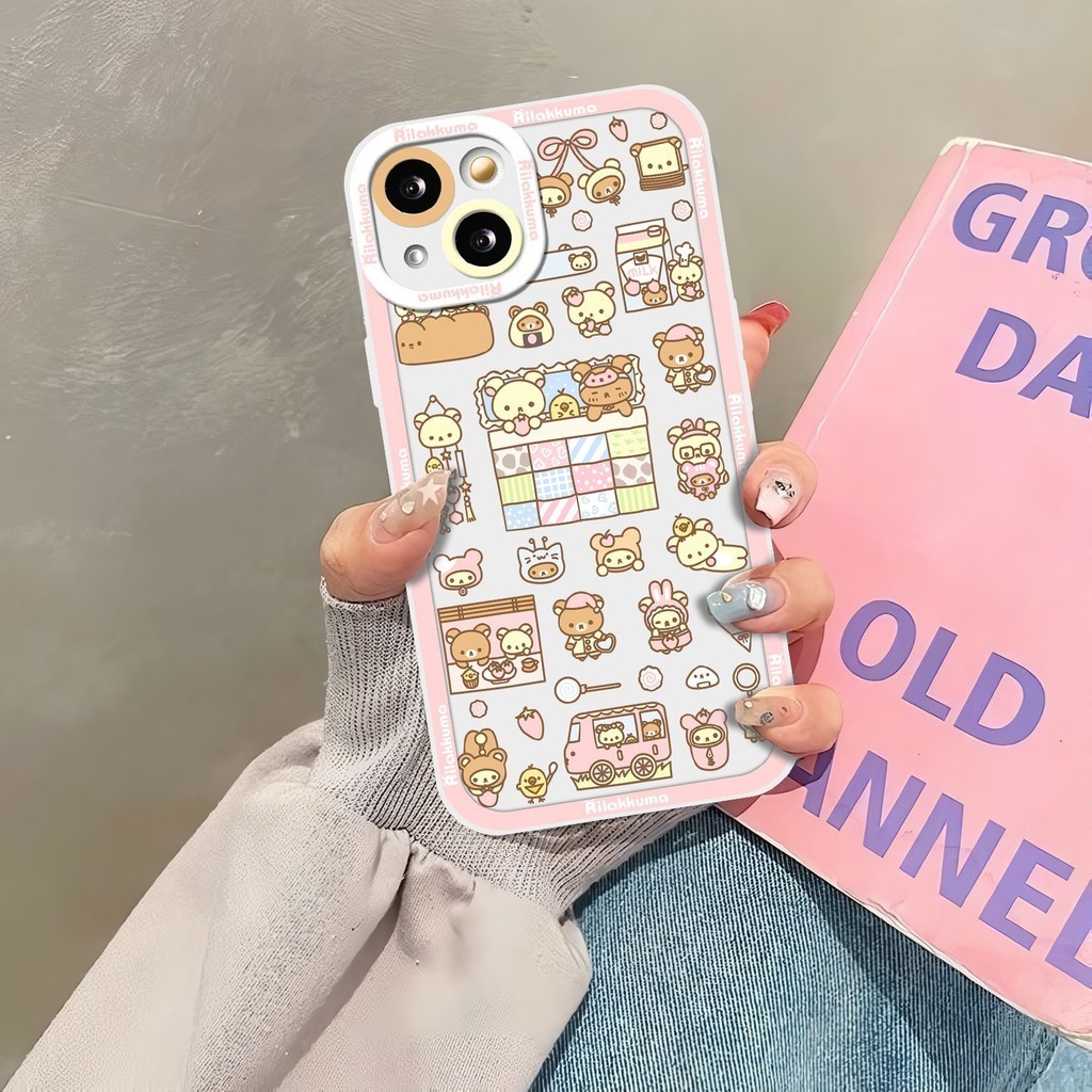 RILAKKUMA ANGEL EYE PRINTING กรณี oppo y19s y03 y18 v29e 7 a78 5g 10 a38 v27 y17s a18 y28 a58 4g a83