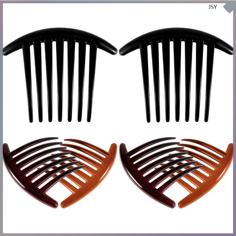 Teasing Hair Comb French Style Accessories Side Combs Women Tooth 6 ชิ้น junshaoyip