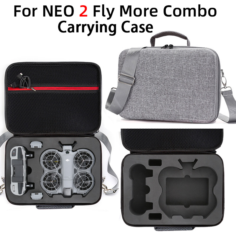 สําหรับ DJI NEO2 กระเป๋าเก็บ Drone ชุดไนลอน RC-N3 รีโมทคอนโทรลแบบพกพาไหล่เดี่ยว Crossbody กล่องเก็บ DJI Neo2 อุปกรณ์เสริม
