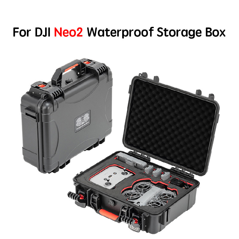 สําหรับ DJI Neo2 กล่องป้องกันการระเบิด Universal Edition ชุดกล่องนิรภัย RC-N3/RC 2 รีโมทคอนโทรลมือถือ Crossbody Anti fall อุปกรณ์เสริมถังน้ํา DJI Neo2 กล่องเก็บ
