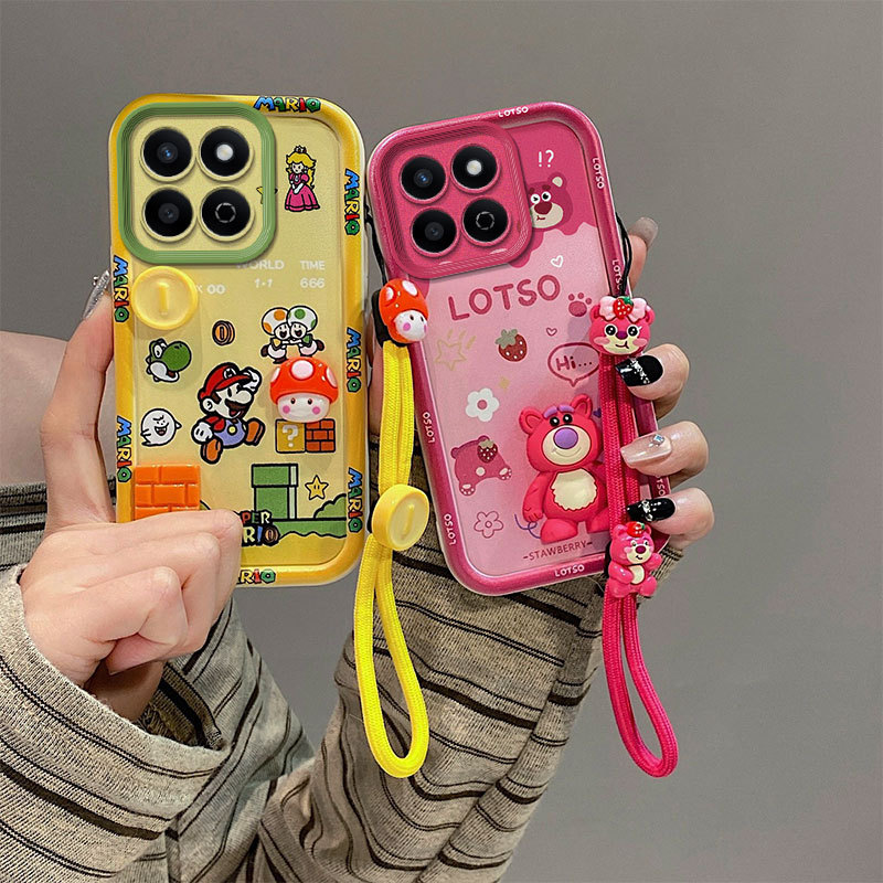 เคส HONOR X6A X6C X6B 4G น่ารัก Anti fall อะนิเมะการ์ตูน TPU เคสโทรศัพท์ซิลิโคนอ่อนนุ่ม YXML